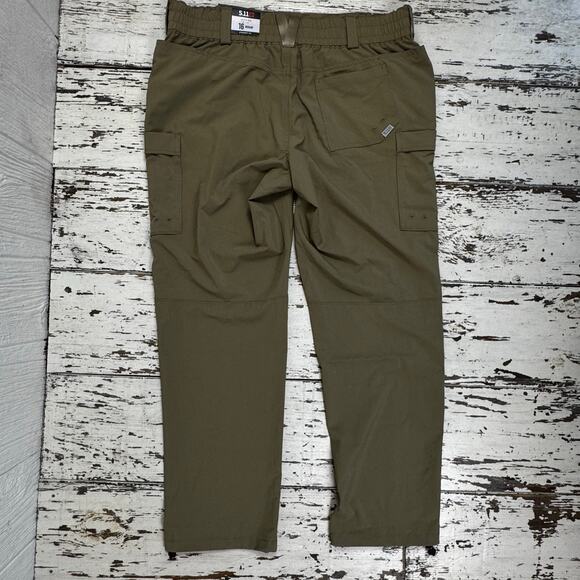 5.11 Tactical Women's Azurite Pants Covert Green Size 16 New with Flaw Cargo - Picture 4 of 14